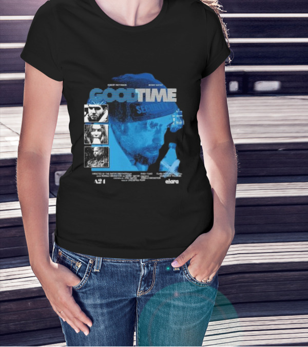 Robert Pattinson Benny Safdie Good Time A24 Elara Film T-Shirt