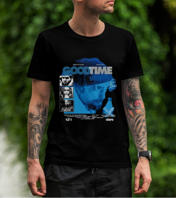Robert Pattinson Benny Safdie Good Time A24 Elara Film T-Shirt