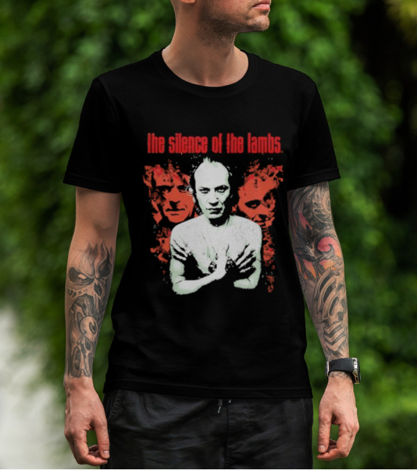The Silence Of The Lambs Red Faces White Figure T-Shirt