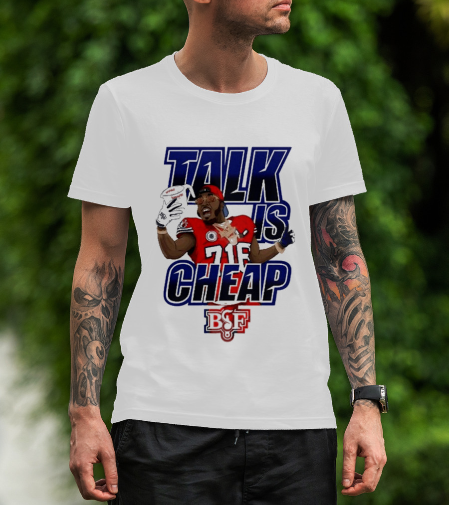 Benny The Butcher Talk Is Cheap BSF Victory Monday Football Victory T-Shirt