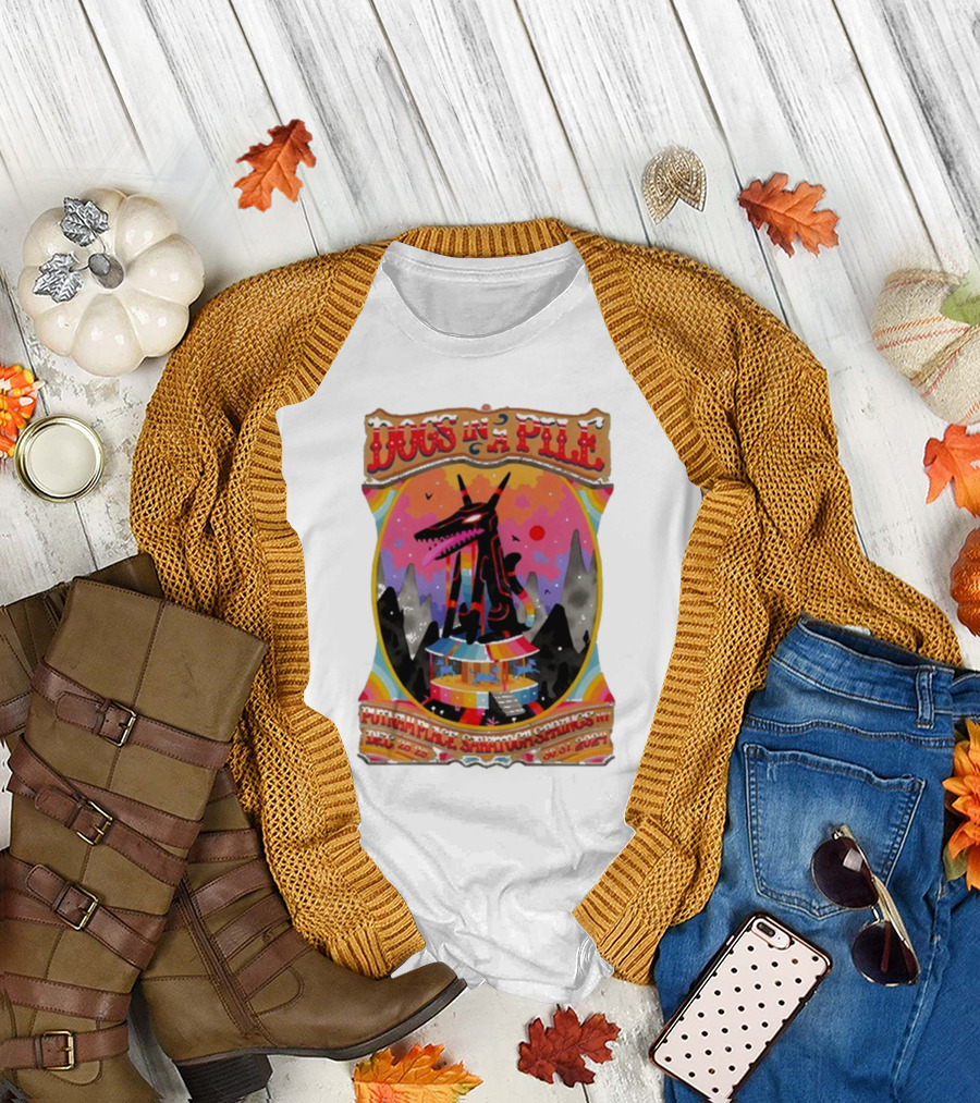 Dogs In A Pile December 28-31, 2024 Putnam Place Saratoga Springs NY Tour T-Shirt
