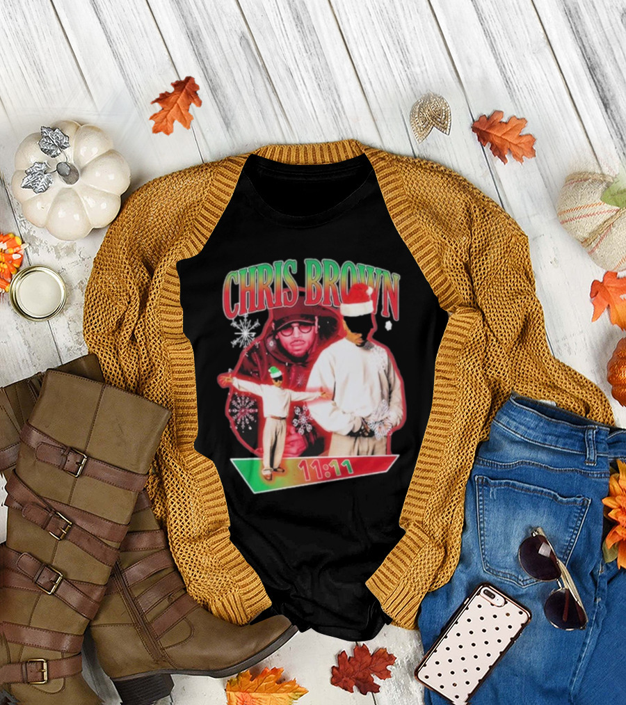 Chris Brown 11:11 Star Struck Christmas T-Shirt