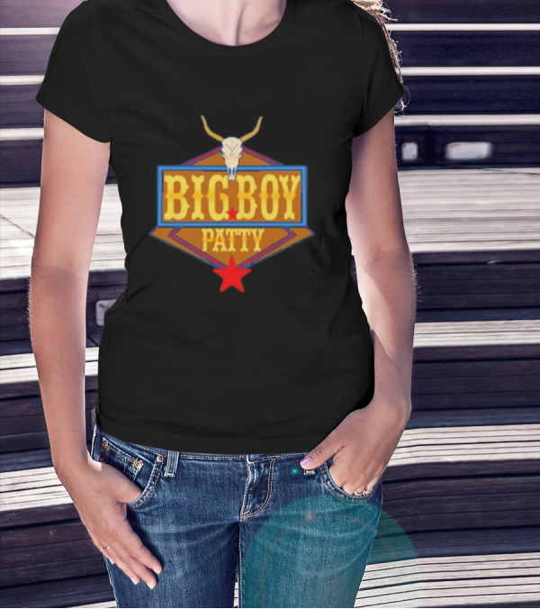 BIG BOY PATTY Texas Longhorn Cowboy Star T-Shirt