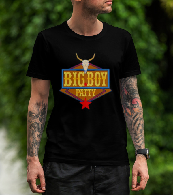 BIG BOY PATTY Texas Longhorn Cowboy Star T-Shirt
