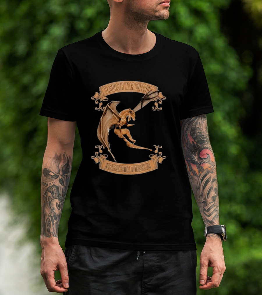 Fourth Wing Basgiath War College Dragon Fearless Mighty Unscathed T-Shirt