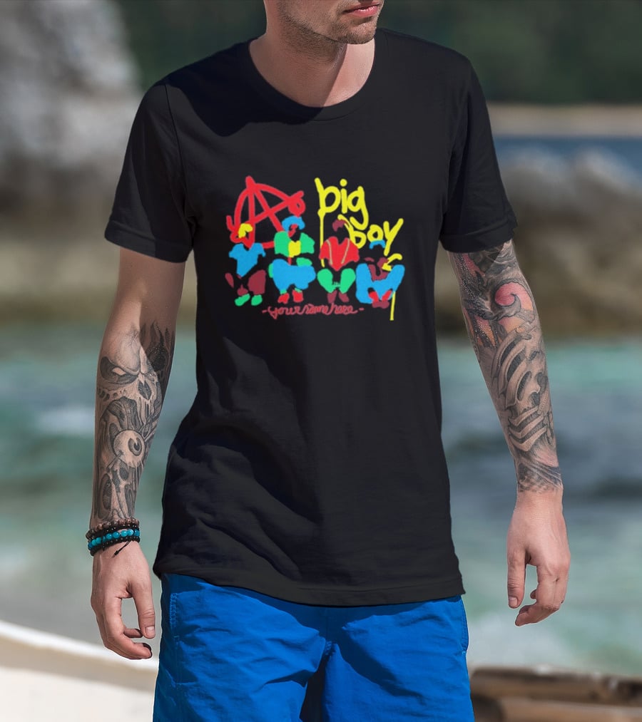 Big Boy Your Name Here Anarchy T-Shirt