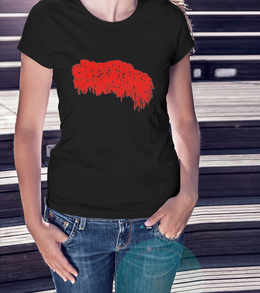 Mcneely Sanguisugabogg Red Dripping Text T-Shirt