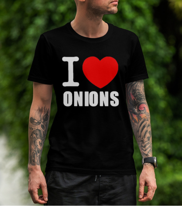 Pizzaslime I Heart Onions T-Shirt
