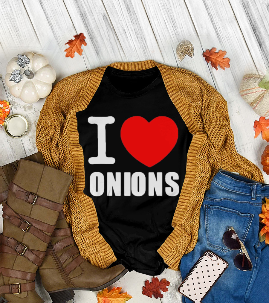 Pizzaslime I Heart Onions T-Shirt