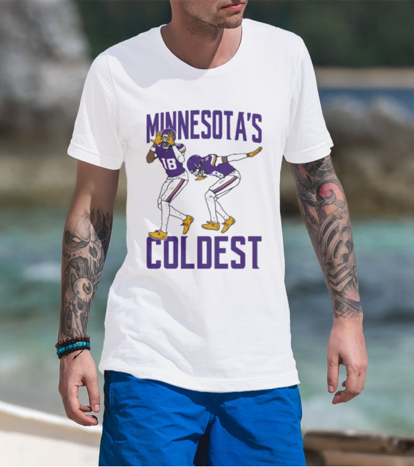 Minnesota’s Coldest Justin Jefferson 18 Football Moves T-Shirt