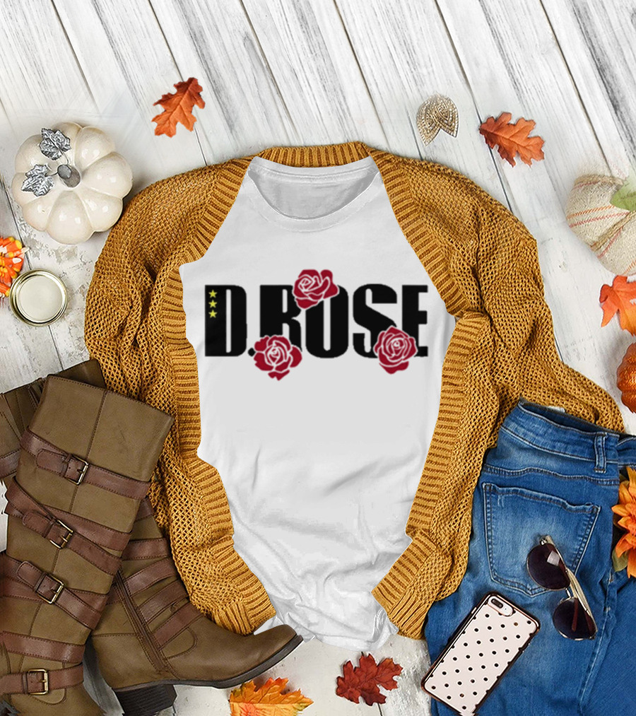 D Rose Slam Roses Stars T-Shirt