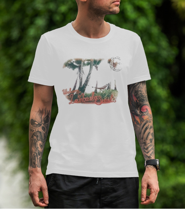 Welcome To Lambada Sands Palm Trees And Hammock Vista T-Shirt