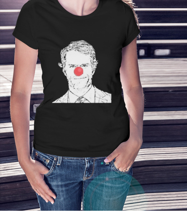 Bleed Philly Greg Olsen Clown Portrait With Red Nose T-Shirt