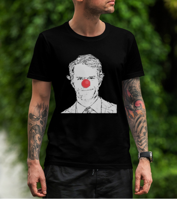 Bleed Philly Greg Olsen Clown Portrait With Red Nose T-Shirt