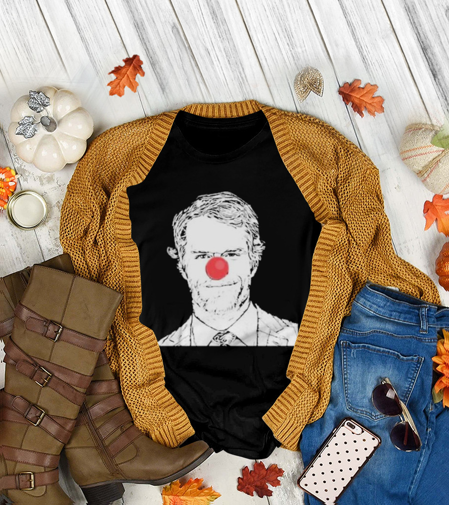 Bleed Philly Greg Olsen Clown Portrait with Red Nose T-Shirt