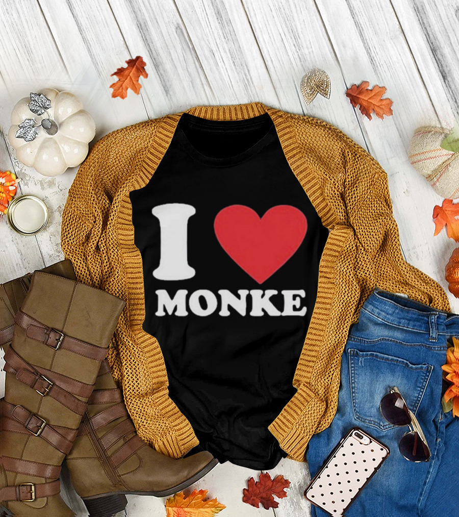 I Heart Monke Monkeclothing T-Shirt