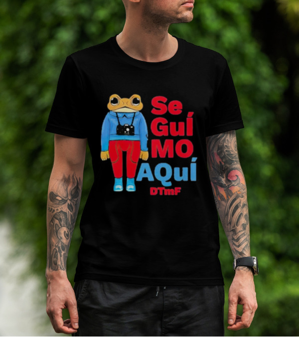 Se Guí Mo Aquí DTMF Frog With Camera T-Shirt