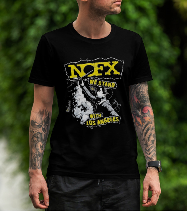 NOFX We Stand With Los Angeles Fire Relief Sebas Theriault T-Shirt