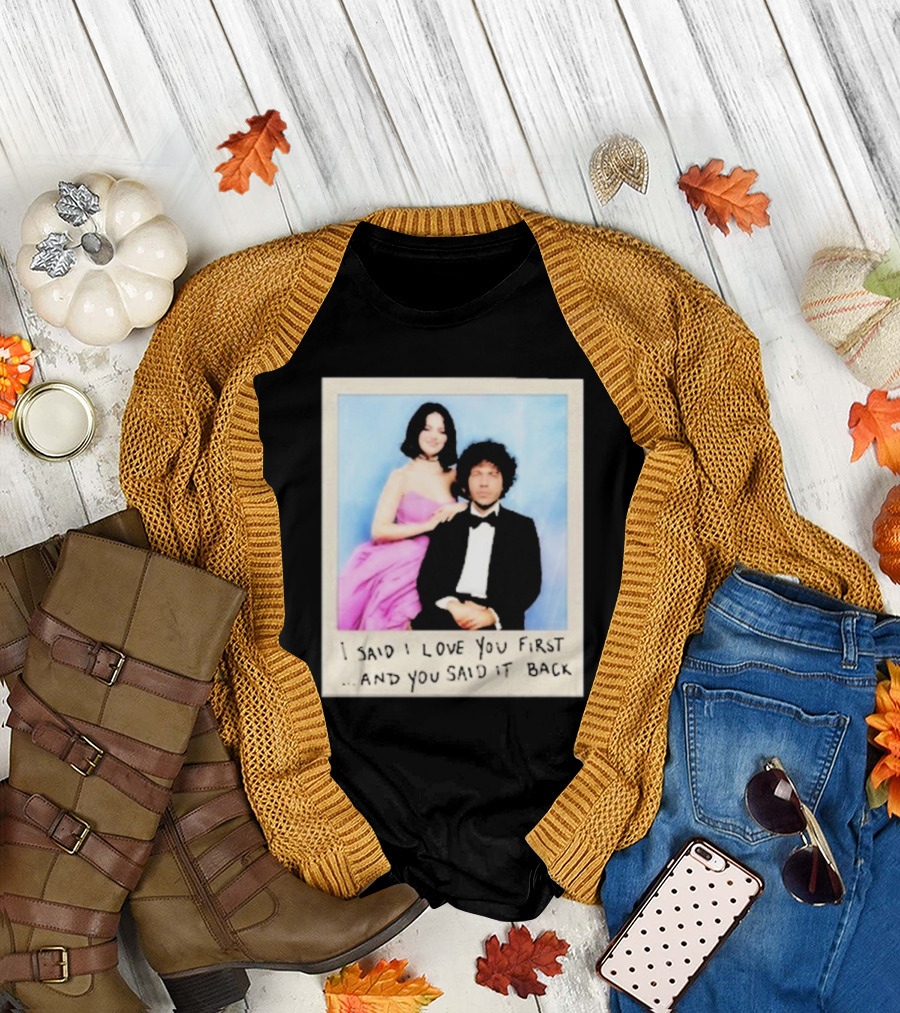 Selena Gomez I Said I Love You First And You Said It Back Polaroid Photo T-Shirt