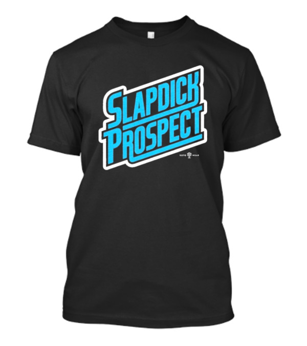 Slapdick Prospect Blue Bold Text T-Shirt