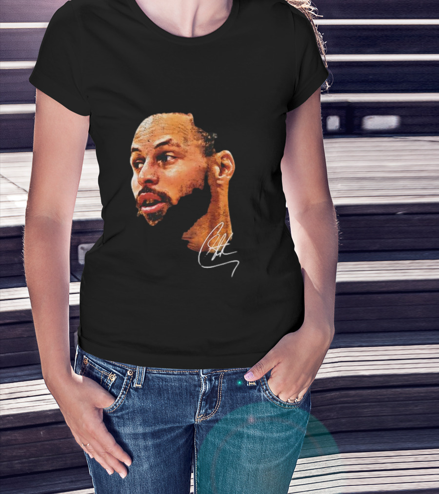 Stephen Curry NBA Big Face Signature T-Shirt