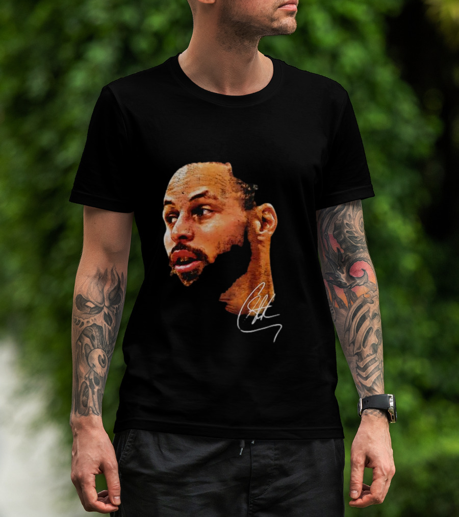 Stephen Curry NBA Big Face Signature T-Shirt