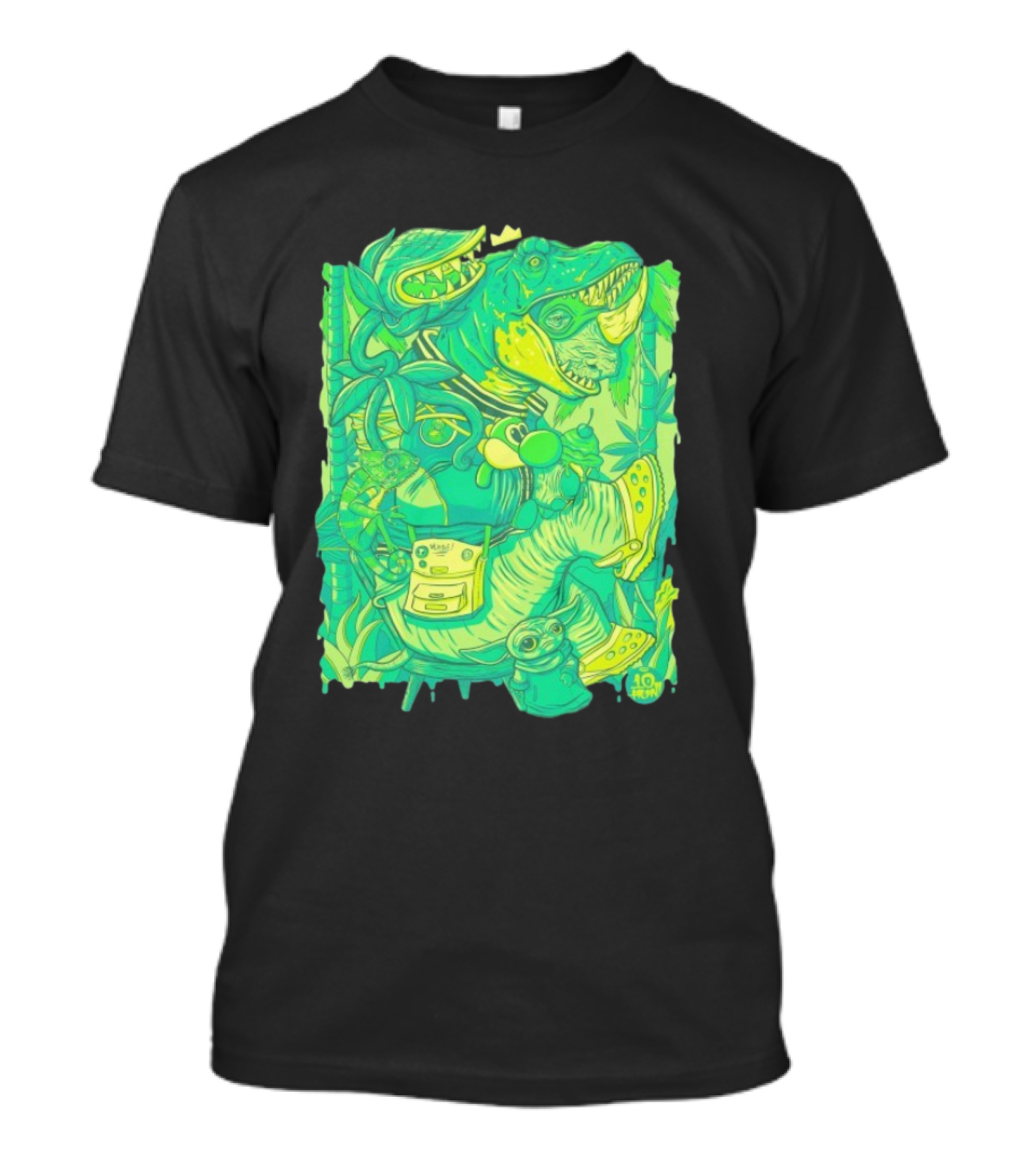 Ten Hundred Green Rhino 10 Hun Adventure T-Shirt