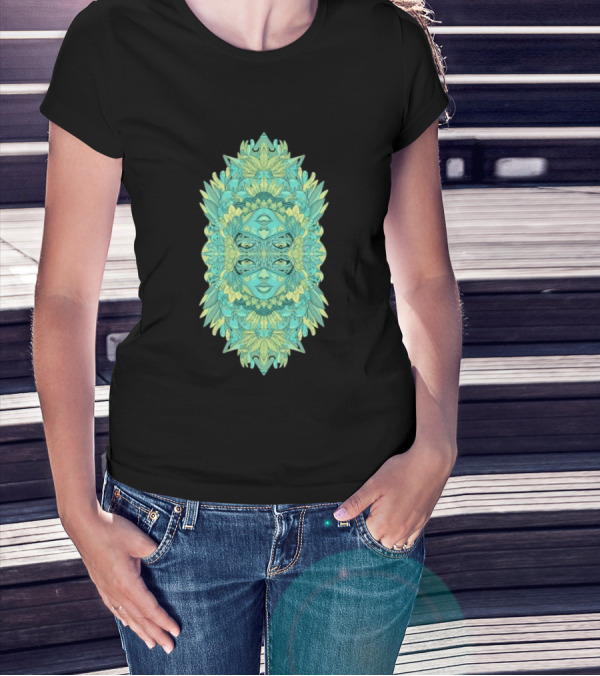 Ten Hundred Reflect Kaleidoscopic Faces Symmetrical Nature T-Shirt