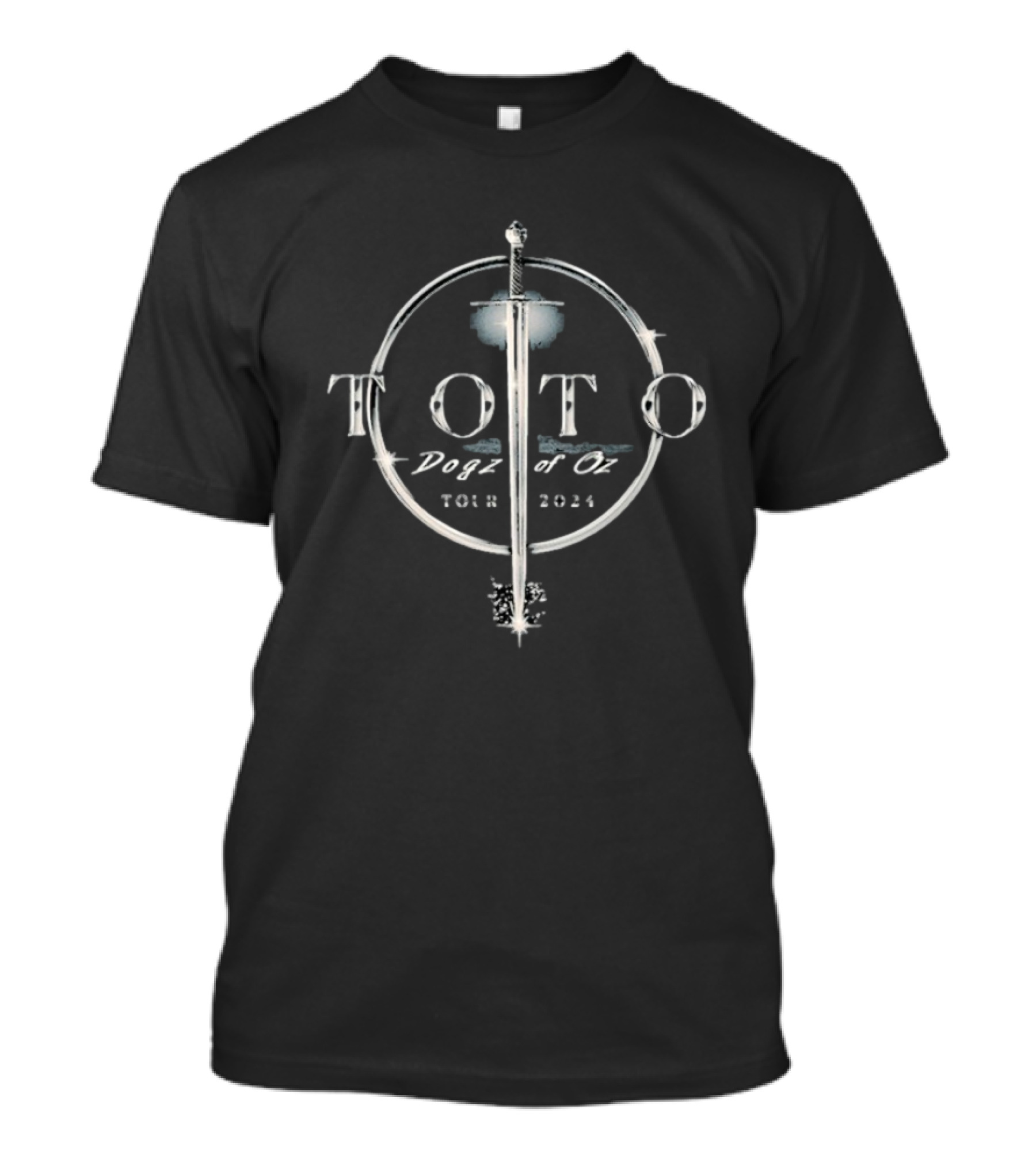 Toto Dogz Of Oz Tour 2024 Sword Logo T-Shirt