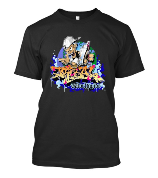 Tribal Gear Can 2 Spray Graffiti Worldwide T-Shirt