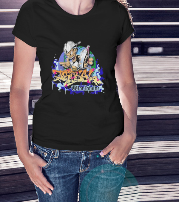 Tribal Gear Can 2 Spray Graffiti Worldwide T-Shirt