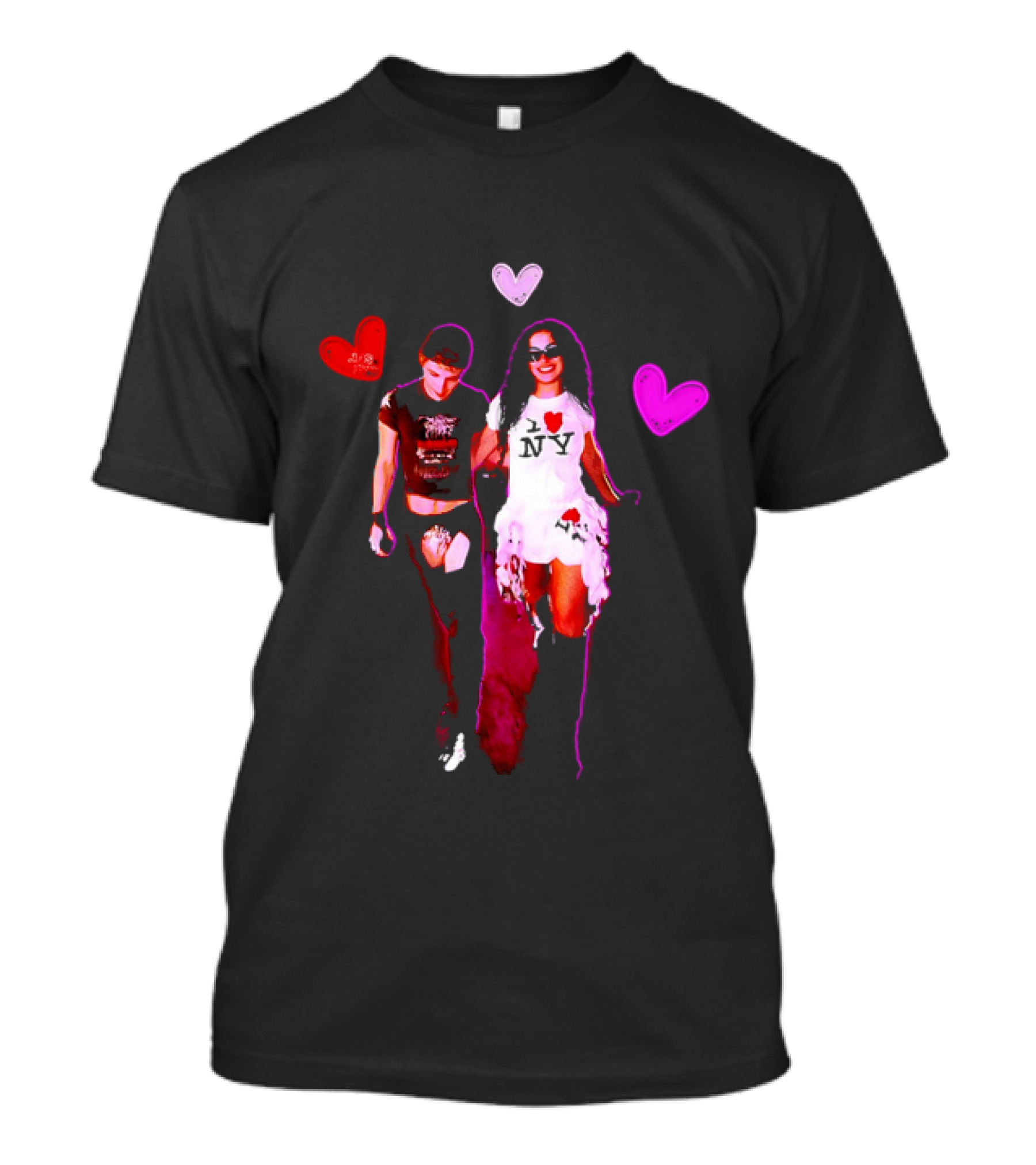 Troye Sivan Charli XCX Heart Motif NY Fashion Style T-Shirt