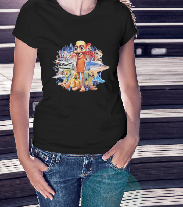 Tung Tung Tung Sahur Crocodilo Bombardino Tralalelo Tralala Br Br Patapim Brain Rot Crocodilo Bombardino Character Collage T-Shirt