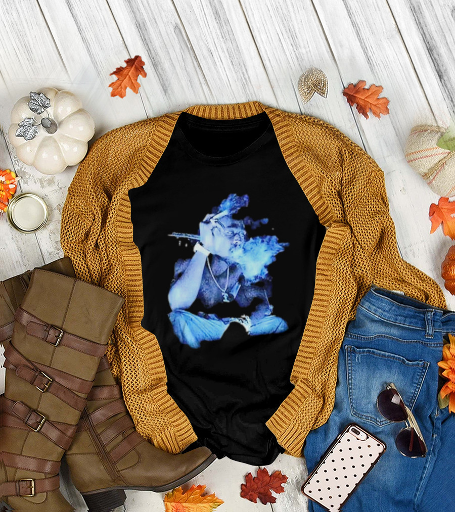 Tupac Shakur 2Pac Remember Me Smoke Album Cover Imagery T-Shirt