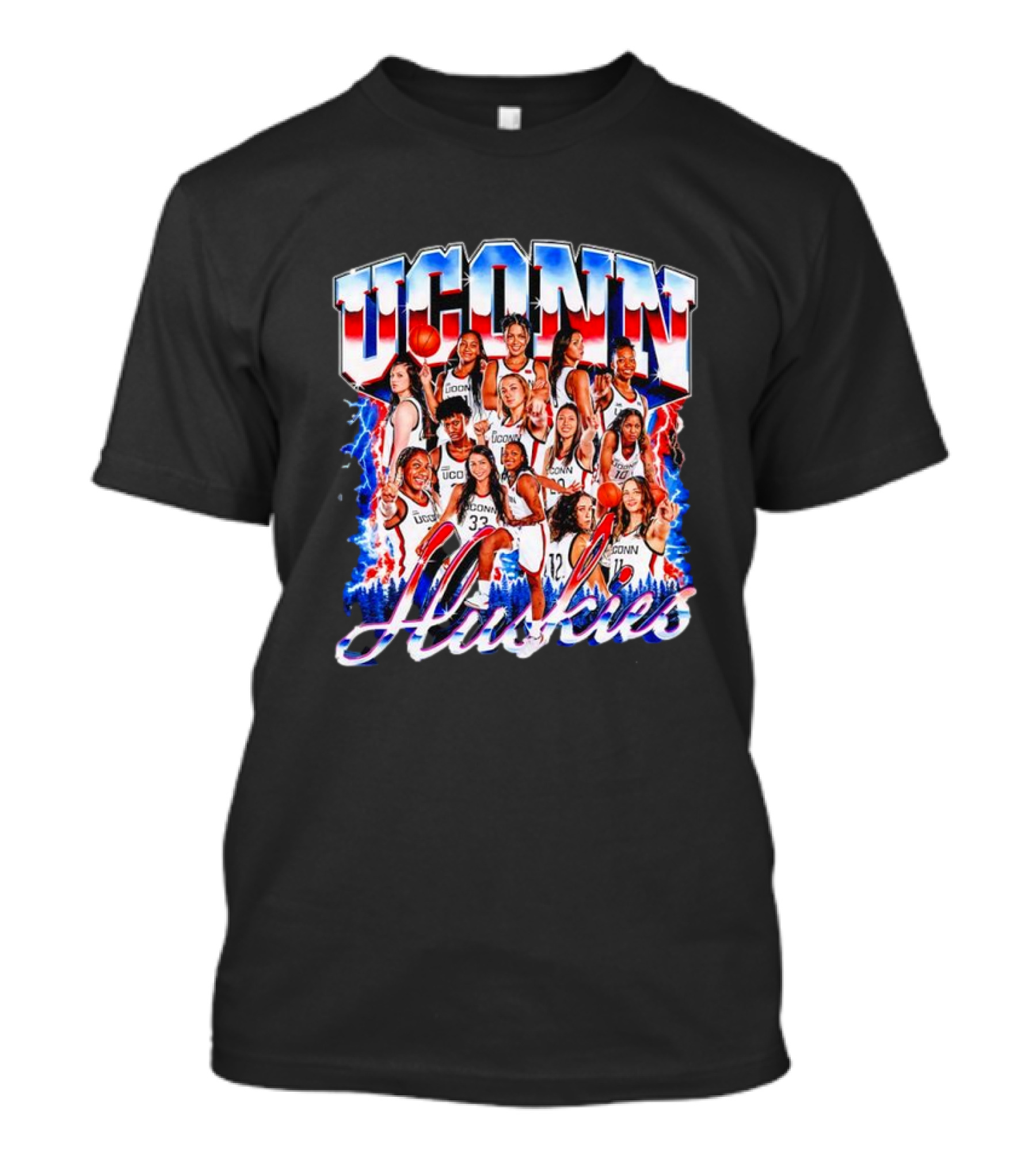UConn Huskies Women's Basketball Team 2024-2025 Roster T-Shirt