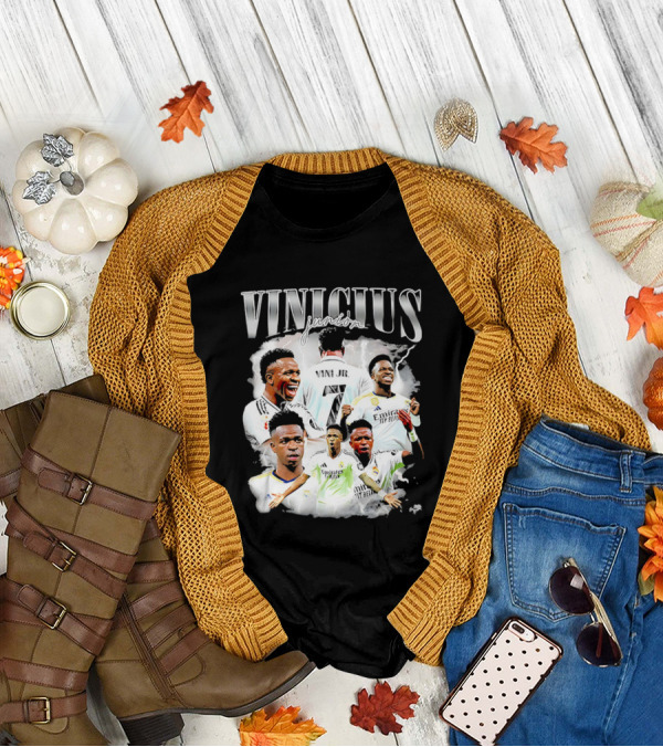 Vinicius Junior Real Madrid Footballer Montage T-Shirt