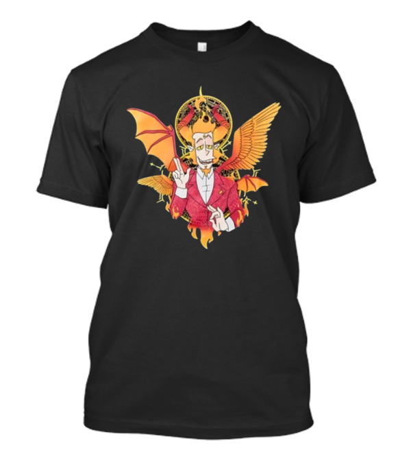 Welcome To Hell Mephistopheles Devil Wings And Flames T-Shirt