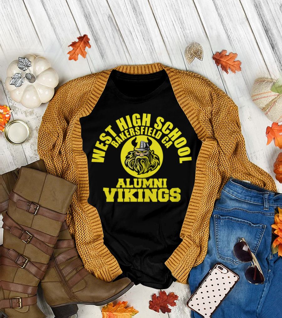 West High School Bakersfield CA Alumni Vikings T-Shirt