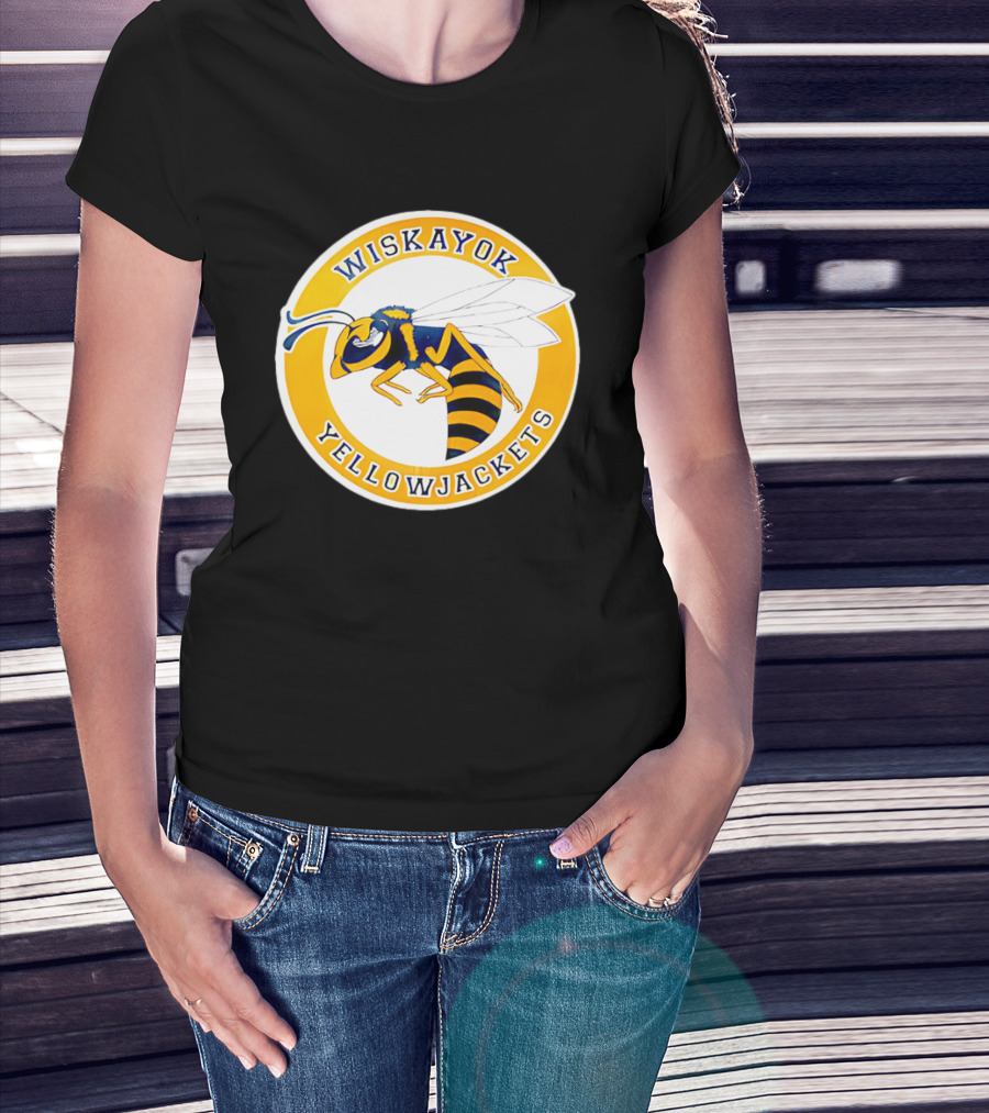 Wiskayok Yellowjackets Buzzing Insect Emblem T-Shirt
