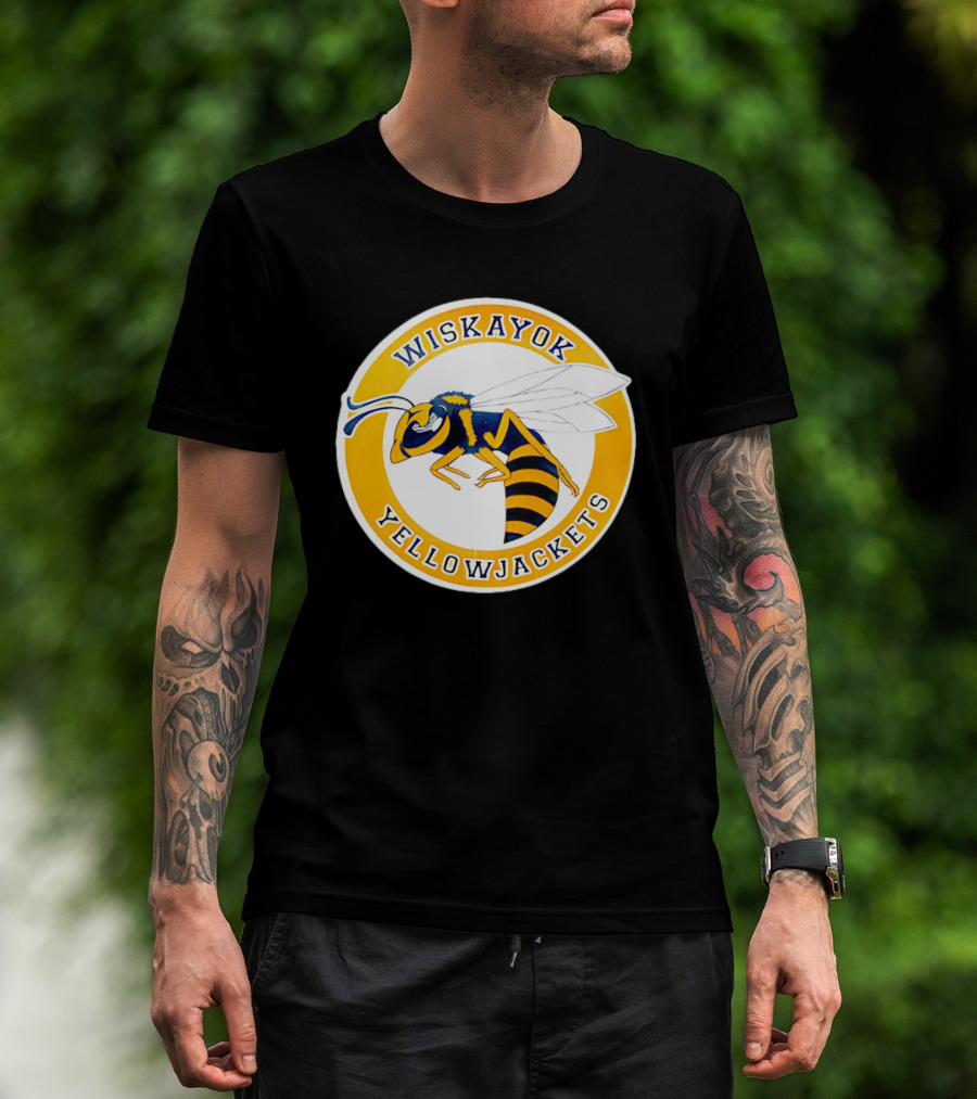 Wiskayok Yellowjackets Buzzing Insect Emblem T-Shirt