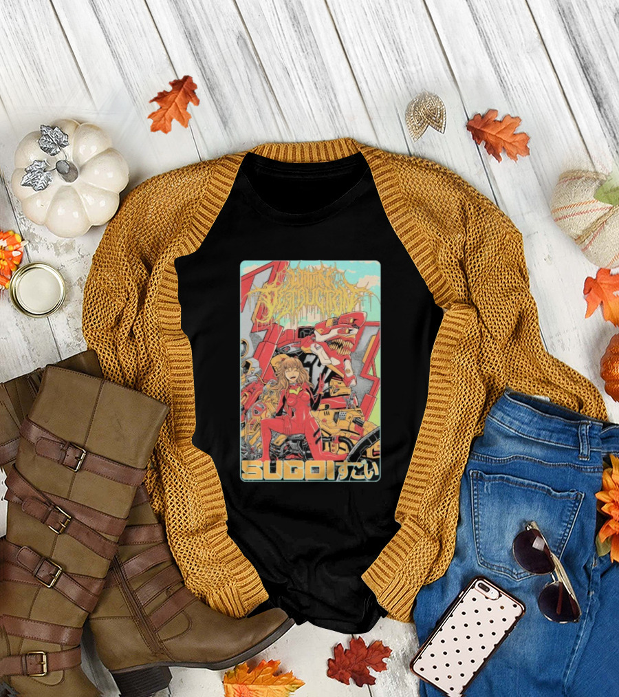 Within Destruction Asuka Sugoi スゴイ Anime Robot Adventure T-Shirt