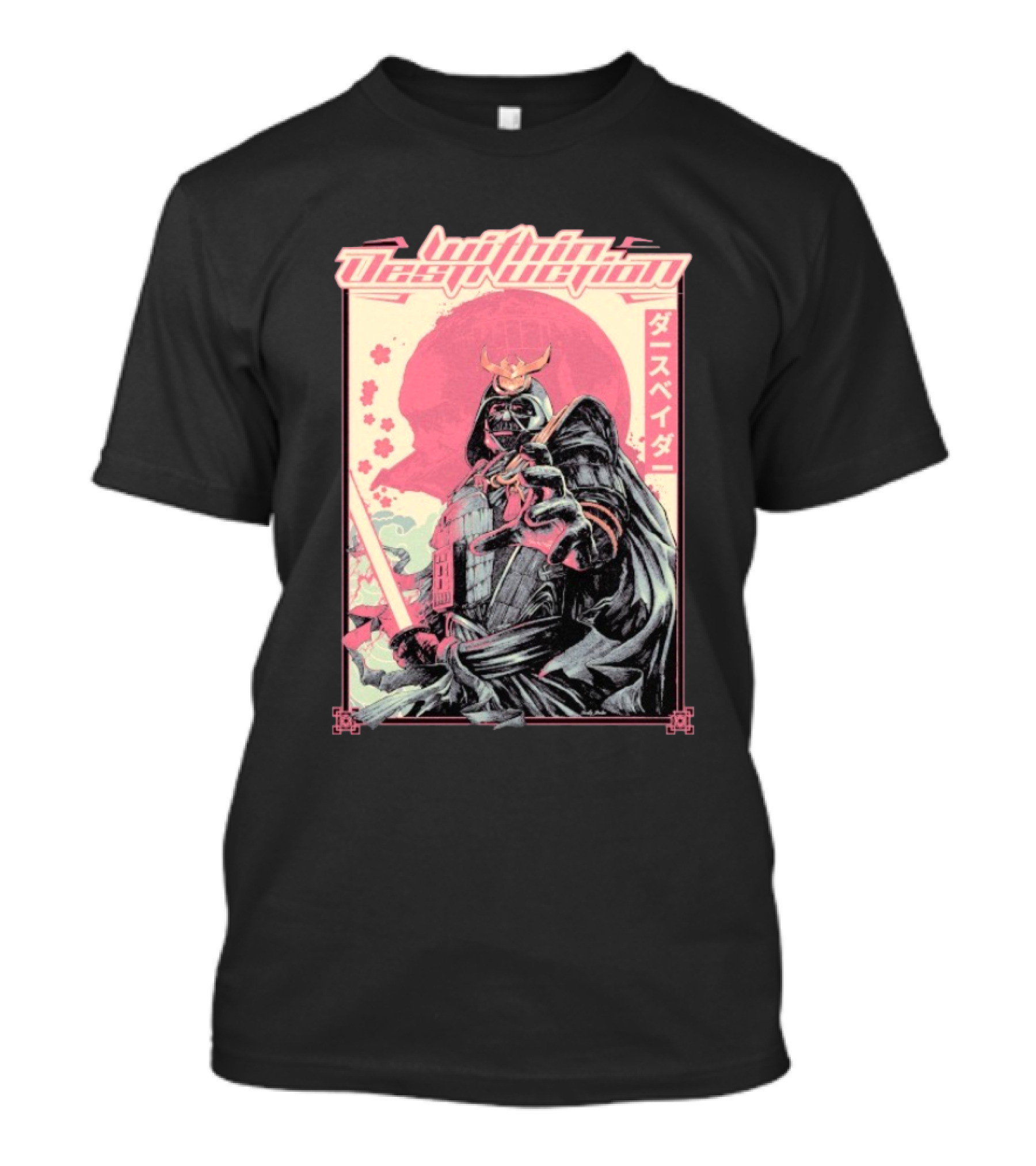 Within Destruction Darth Vaderー Samurai Style Star Wars T-Shirt