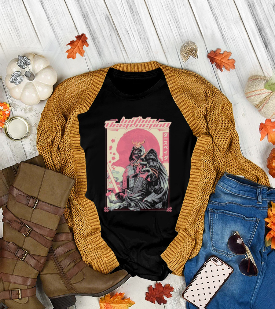 Within Destruction Darth Vaderー Samurai Style Star Wars T-Shirt