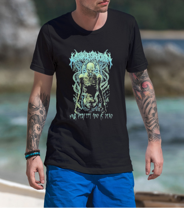 Within Destruction Your Perfect God Is Dead Distorted Figure And Sci-Fi Tubes T-Shirt
