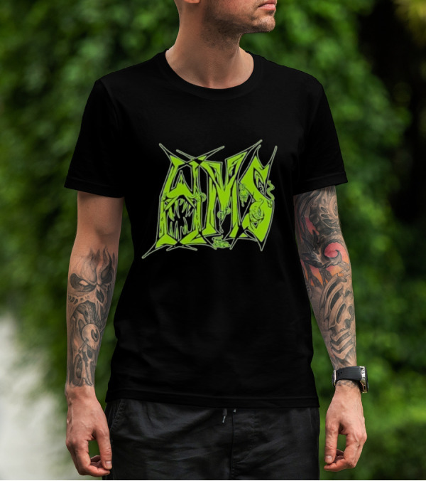 H.M.S Wolfsbane Atomic Themed Text With Monster Elements T-Shirt