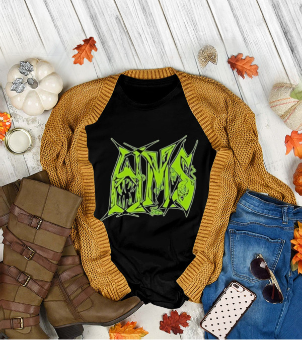 H.M.S Wolfsbane Atomic Themed Text With Monster Elements T-Shirt