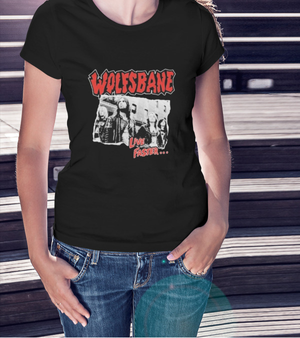 Wolfsbane Live Faster I Was There Photo Collage T-Shirt