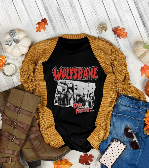 Wolfsbane Live Faster I Was There Photo Collage T-Shirt
