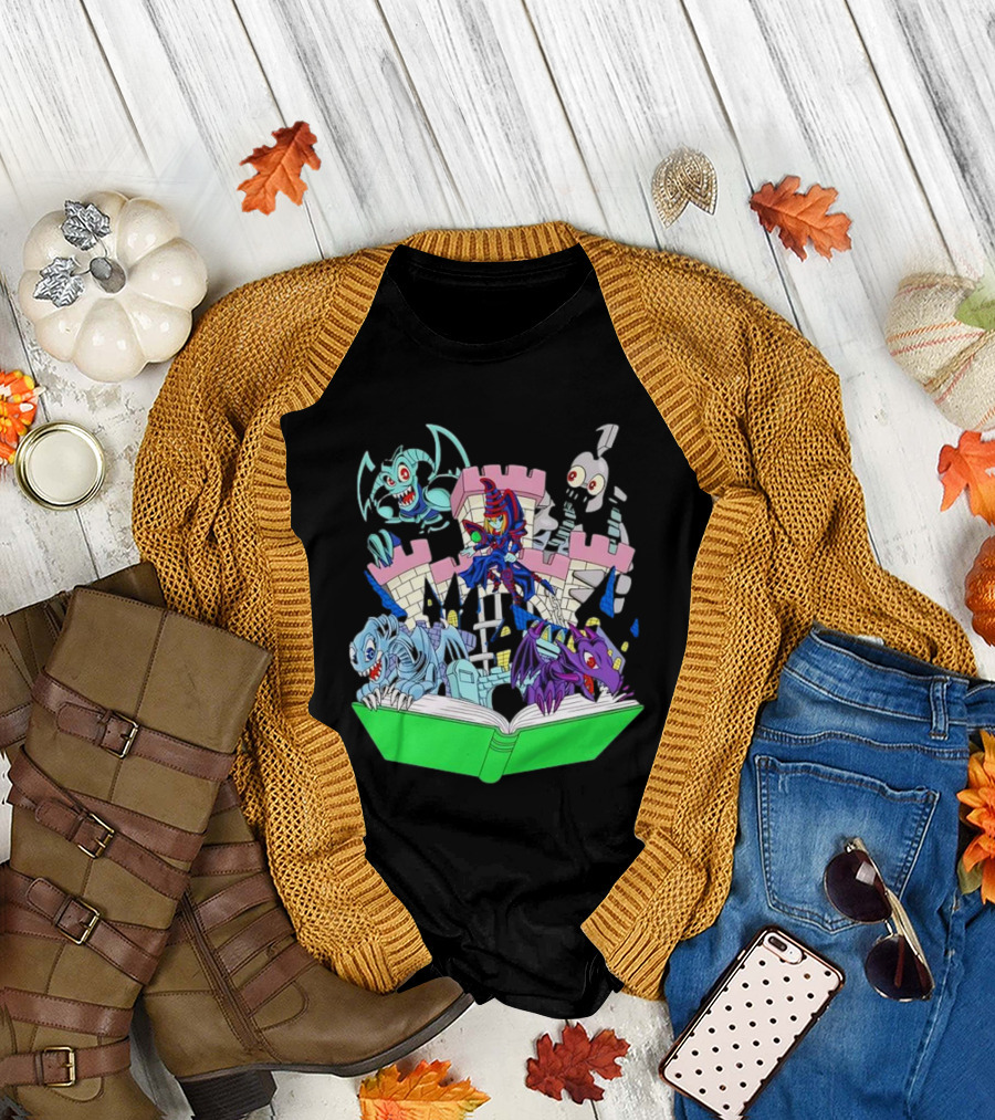 World Of Toons Castle And Creatures From Book T-Shirt