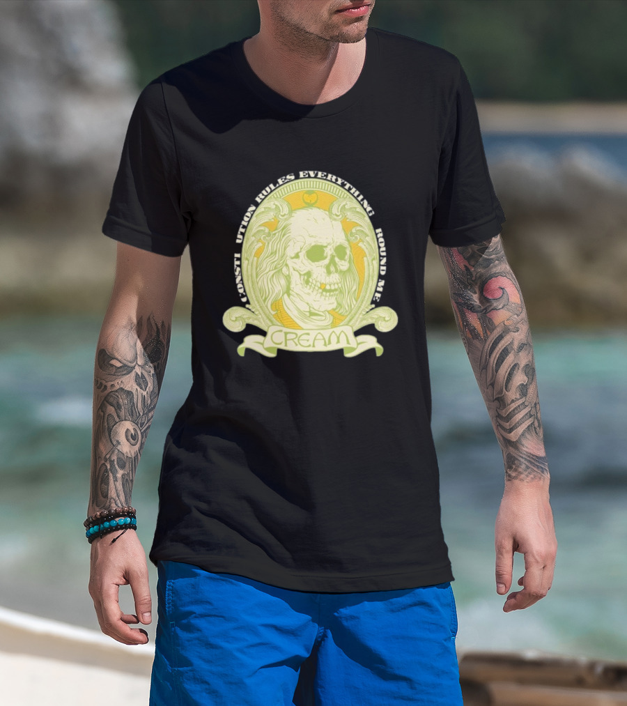 Wu-Tang Clan Constitution Rules Everything Around Me Skull Cream T-Shirt